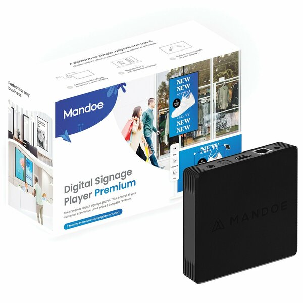 Mandoe DIY Premium Instant Digital Signage Media Player COM3016